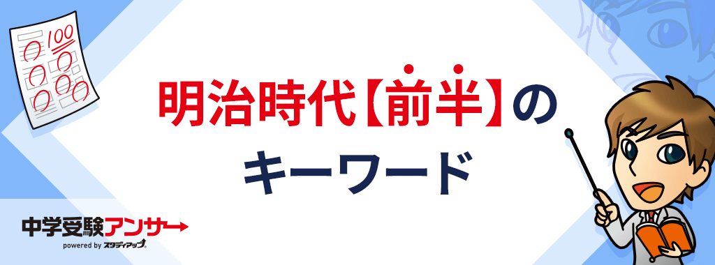 明治時代前半のキーワード