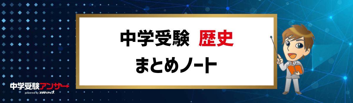 中学受験 歴史 まとめノート