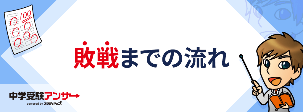敗戦までの流れ